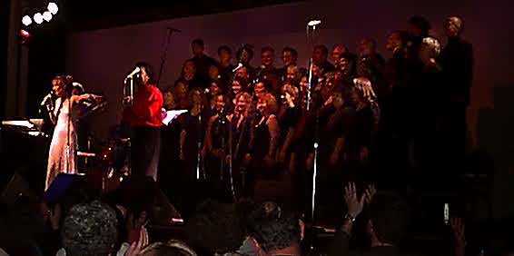 Madeline Eastman at Kimballs East with the Oakland Choir