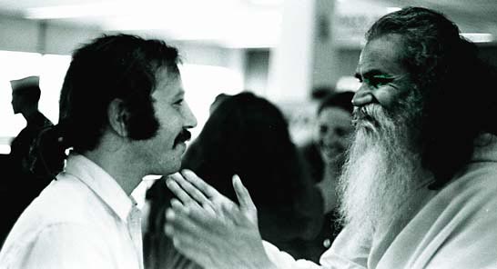 Photo- Robert Altman and Swami Satchidananda