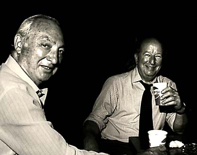 [Photo of Walter Shorenstein and Herb Caen]