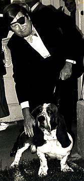 [Photo of Warren Hinckle  and pooch Bentley]