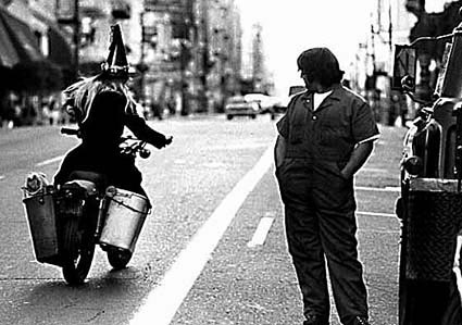 [Photo of Halloween Witch on a Motor Bike]