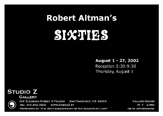 Robert Altman's Sixties - San Francisco Reception