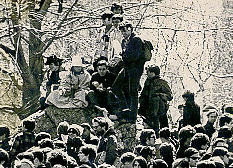 NY Times photo of the Easter Be-In in NYC's Central Park