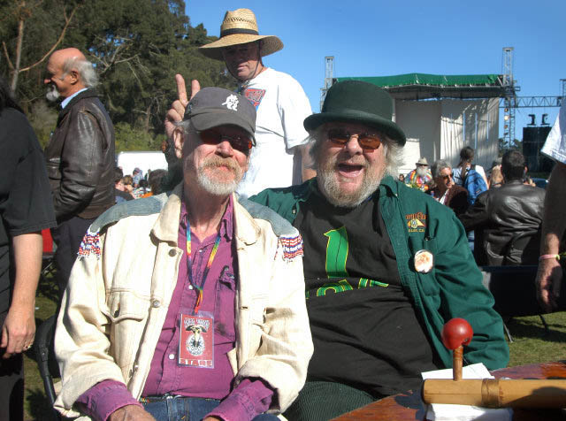 photo- Stephen Gaskin and Wavy Gravy