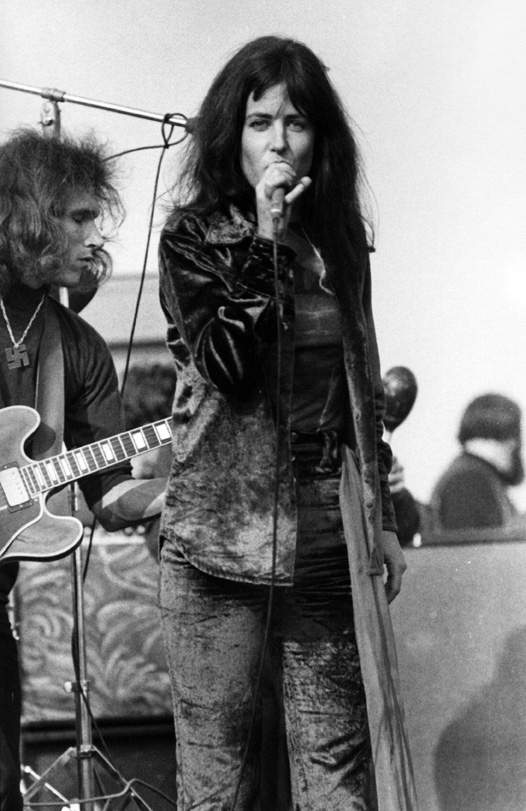 photo: Grace Slick of the Jefferson Airplane at The Altamont