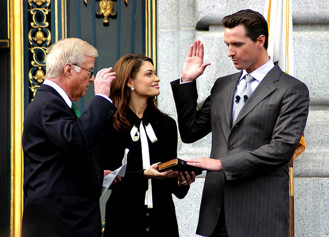 The Inauguration Of Mayor Gavin Newsom 