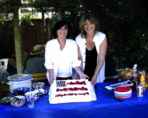 Joan Saffa and Wendy Slick - July 4, 2002