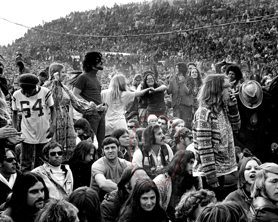 Photo- Robert Altman at Altamont, 1969